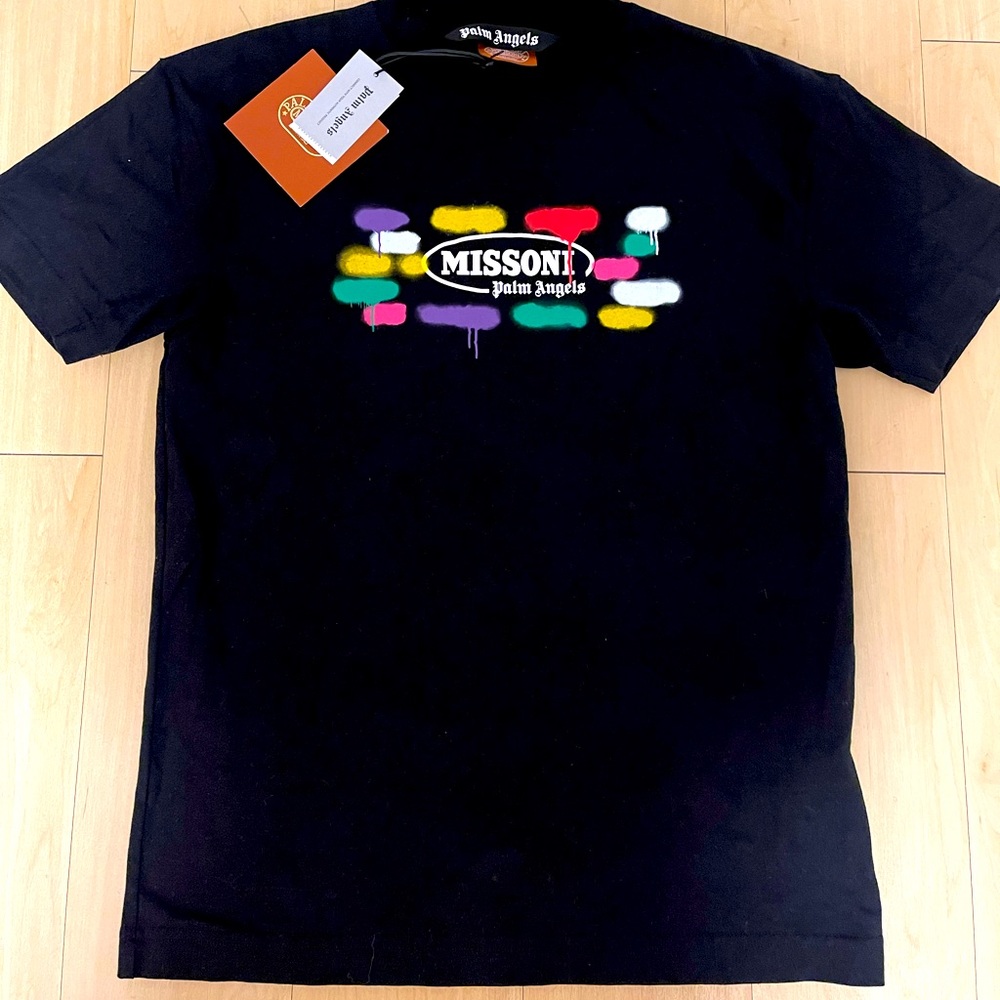 Palm Angels x Missoni Shirt Small PRIDE